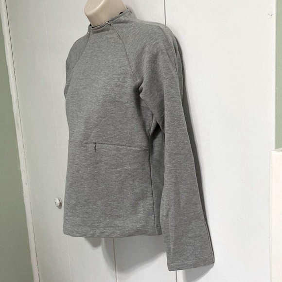DANSKIN Gray and Black Long Sleeve Pullover Zipper Sweatshirt Womens Small - Picture 4 of 15
